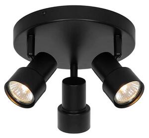 Nordlux - Boston 3 Stropné Lampa Čierna