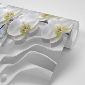 Tapeta orchidea na abstraktnom pozadí - 150x100