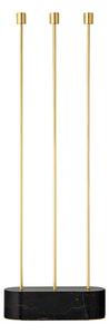 AYTM - Grasil Floor Držiak na Sviečku L27xW9xH82 Black/Gold
