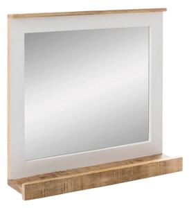 Masívne kúpeľňové zrkadlo Pune z mangového dreva, lakované, viacfarebné – 70×15×76 cm