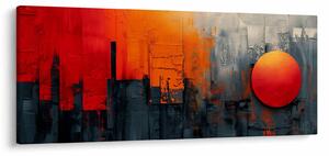 Obraz - Abstraktná maľba mesta (120x50 cm)