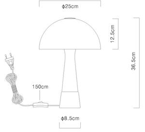 Globo 51570114 - Stolná lampa PAULIN 1xE27ILLU/40W/230V zelená