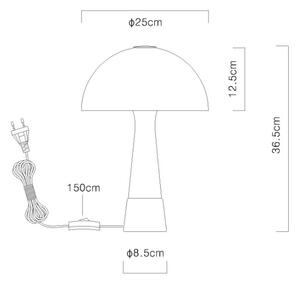 Globo 51570122 - Stolná lampa PAULIN 1xE27ILLU/40W/230V biela