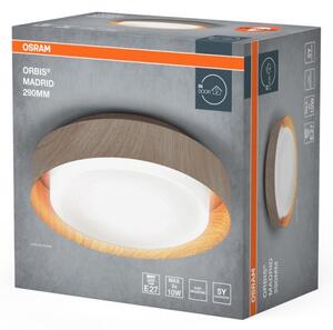 Osram - Stropné svietidlo ORBIS MADRID 2xE27/10W/230V pr. 29 cm drevený dekor