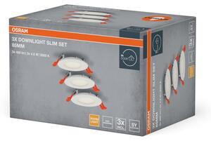 Osram - Sada 3 ks LED zapustených stropných svietidiel SLIM LED/4,5W/230V