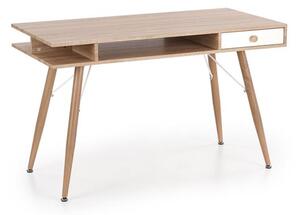 PISACÍ STÔL LEOS DUB SONOMA / BIELY 120 cm