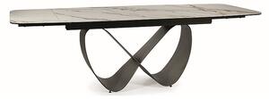 Biely jedálenský stôl AMBER BIANCO 160(240)X95, rozkladací