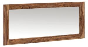 Masívne kúpeľňové zrkadlo Lagos z palisandrového dreva, lakované, hnedé – 130×60 cm