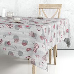 Obrus ​​PVC M-127B - Srdiečka - Role 140cm x 20m