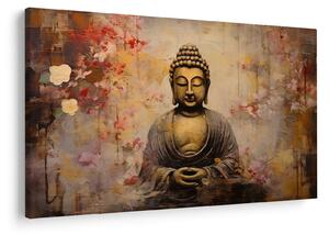 Obraz - Budha, maľba (90x60 cm)