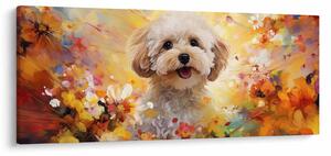 Obraz - Šťastný pes (120x50 cm)