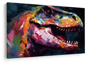 Obraz - Dinosaurus, maľba (90x60 cm)