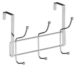 Kovový vešiak na dvere v striebornej farbe 11 cm Chrome – Premier Housewares
