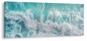 Obraz - Pohľad na vlny oceánu (120x50 cm)