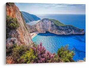Obraz - Pláž Navagio, Grécko (70x50 cm)