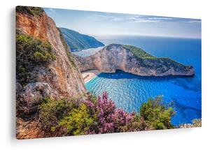 Obraz - Pláž Navagio, Grécko (90x60 cm)