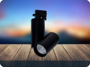 V-TAC KOĽAJNICOVÉ LED SVIETIDLO 30W, (2700LM), čierne Farba svetla: Studená biela