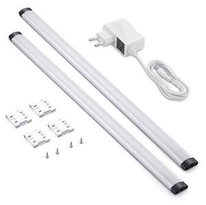 Solight LED dotykové podlinkové a nábytkové svietidlo stmievateľné, 2x 5W, 4100K, 2x 50cm [WO216]