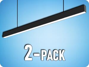 V-TAC LED lineárne závesné svietidlo 40W, 3270lm, SAMSUNG chip, čierne/2-PACK! Farba svetla: Studená biela