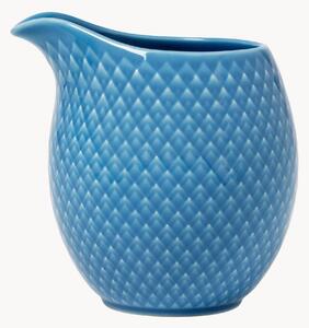 Porcelánový džbánik na mlieko so štruktúrovaným povrchom Rhombe, 390 ml