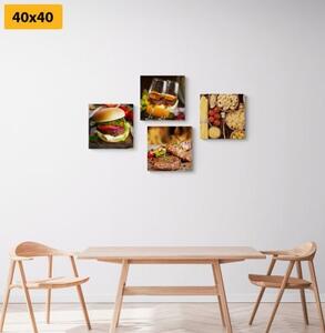 Set obrazov kulinárske umenie - 4x 40x40