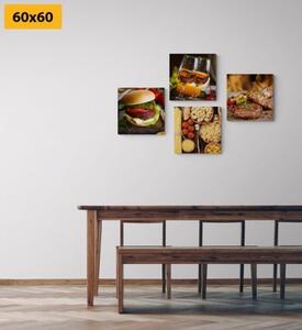 Set obrazov kulinárske umenie - 4x 40x40