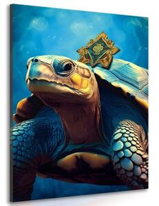 Obraz modro-zlatá korytnačka - 40x60