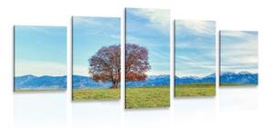 5-dielny obraz panoráma hôr - 100x50