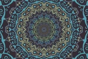 Samolepiaca tapeta abstraktná Mandala vo vintage štýle - 225x150