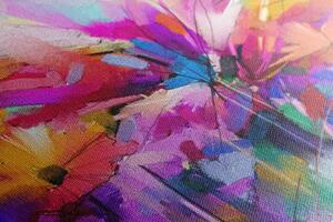 Obraz abstraktné farebné kvety - 60x40