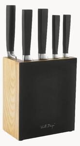 Súprava nožov so stojanom Fino Black, 6 ks