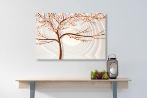 Obraz moderný strom na abstraktnom pozadí - 60x40