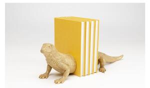 Sada dvoch zarážok na knihy v zlatej farbe Kare Design Lizard
