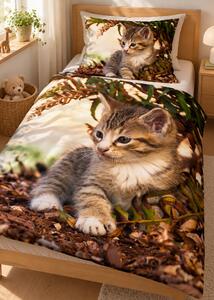 3d obliečky Kitten mikroplyš 140x200 cm