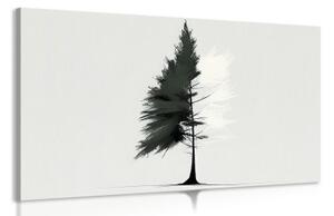 Obraz minimalistický ihličnatý strom - 120x80