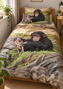 3d obliečky Chimpanzee 140x200 cm