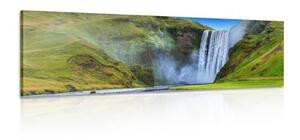 Obraz ikonický vodopád na Islande - 150x50