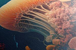 Obraz surrealistická medúza - 40x60