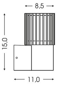 BRILAGI - Vonkajšie nástenné svietidlo ARMOR 1xGU10/35W/230V IP44 hnedá