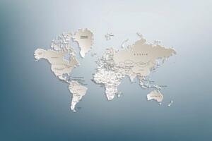 Tapeta mapa sveta v originálnom prevedení - 150x100