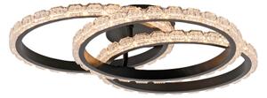 JUST LIGHT. 14734-18 - LED Stropné svietidlo GLITRA LED/37W/230V priemer 50 cm čierna