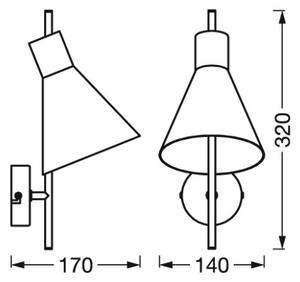 Osram - LED Nástenné svietidlo DECOR TOKIO LED/5W/230V čierna