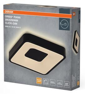 Osram - LED stmievateľné stropné svietidlo ORBIS PIANA LED/16W/230V 29x29 cm čierna