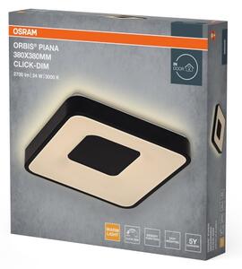 Osram - LED Stmievateľné stropné svietidlo ORBIS PIANA LED/24W/230V 38x38 cm čierna