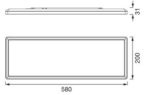Osram - stmievateľné LED stropné svietidlo PLANON EASYFIX LED/24W/230V IP54 čierna + diaľkové ovládanie