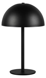 Matne čierna LED stolová lampa s kovovým tienidlom (výška 21 cm) Munoz – Trio