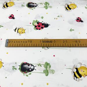 Ervi bavlna š.240cm - včely a lienky - 29219-10, metráž