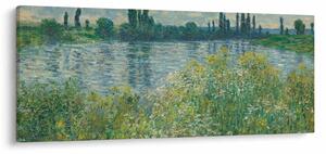 Obraz - Claude Monet, Banks of the Seine, reprodukcia (120x50 cm)