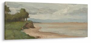 Obraz - Jean-Baptiste-Camille Corot, Beach Near Etretat, reprodukcia (120x50 cm)