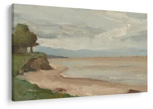 Obraz - Jean-Baptiste-Camille Corot, Beach Near Etretat, reprodukcia (90x60 cm)